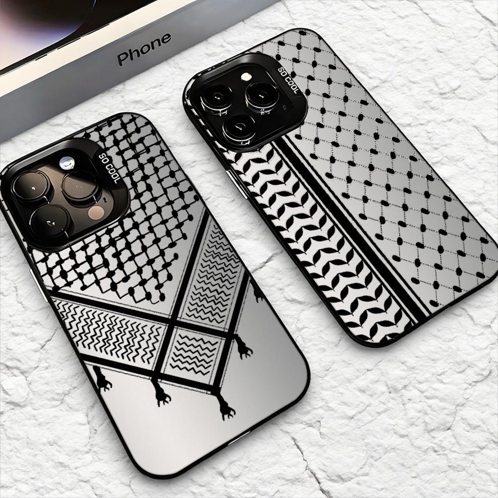 Phone Cases For Iphone 16 - ケフィエ・パレスチナ柄 iPhoneケース iPhone 17 16 15