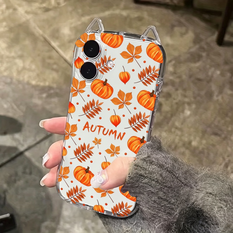 秋のカボチャと落ち葉柄のiPhoneケース（iPhone 1 - Phone Cases For Iphone 16 のレビューと価格