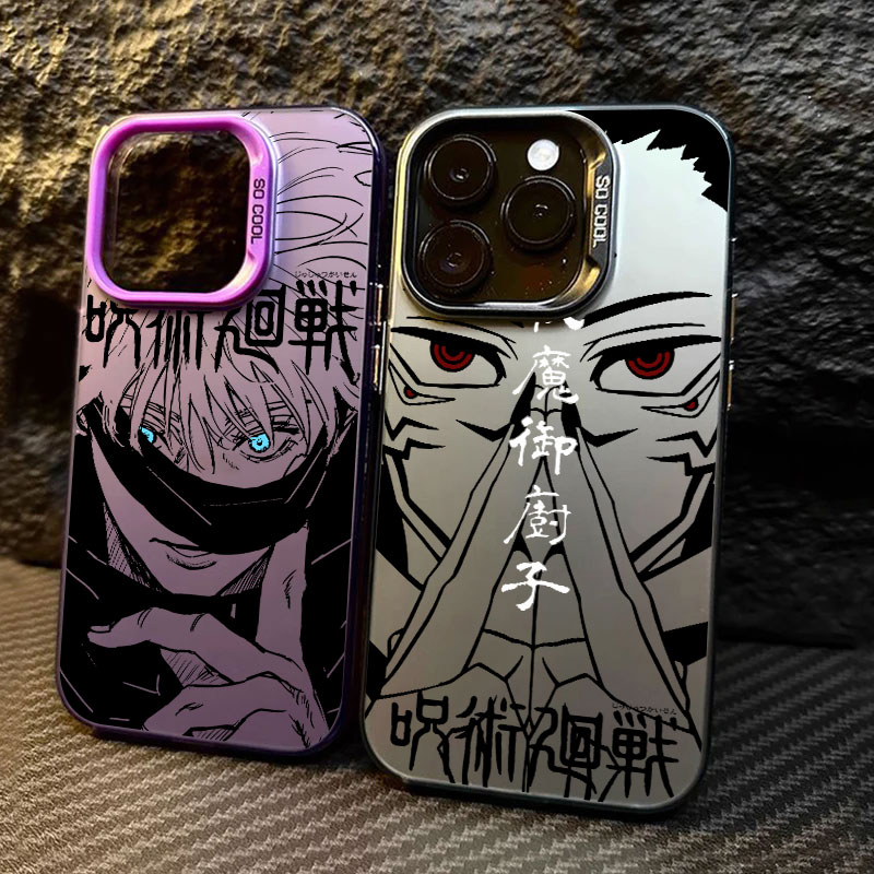 呪術廻戦 九喇嘛神様 五条悟 iPhoneケース iPhon - Phone Cases Jujutsu Kaisen のレビューと価格