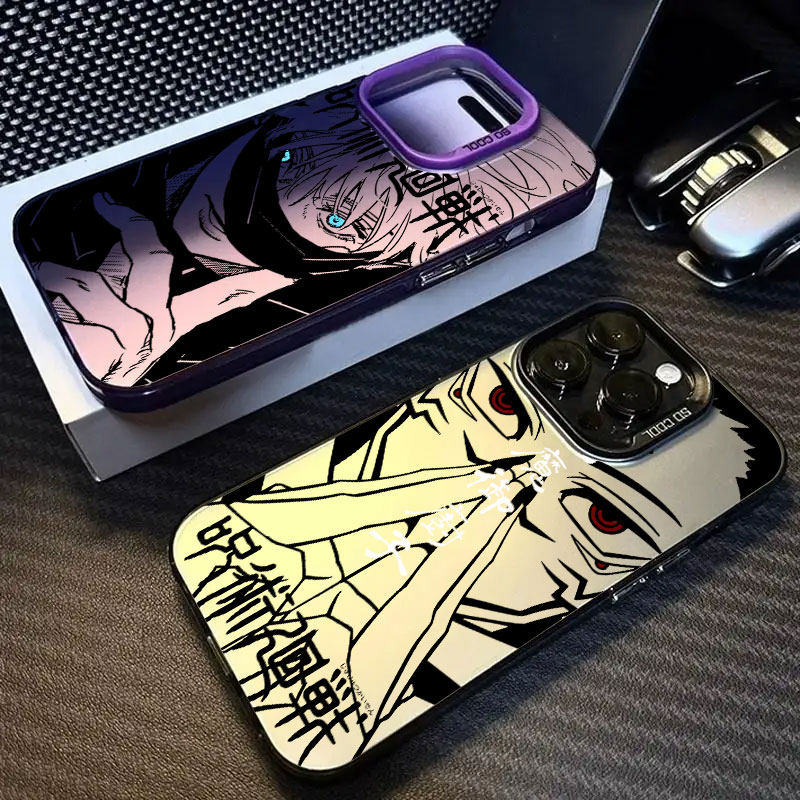 呪術廻戦 九喇嘛神様 五条悟 iPhoneケース iPhon - Phone Cases Jujutsu Kaisen のレビューと価格
