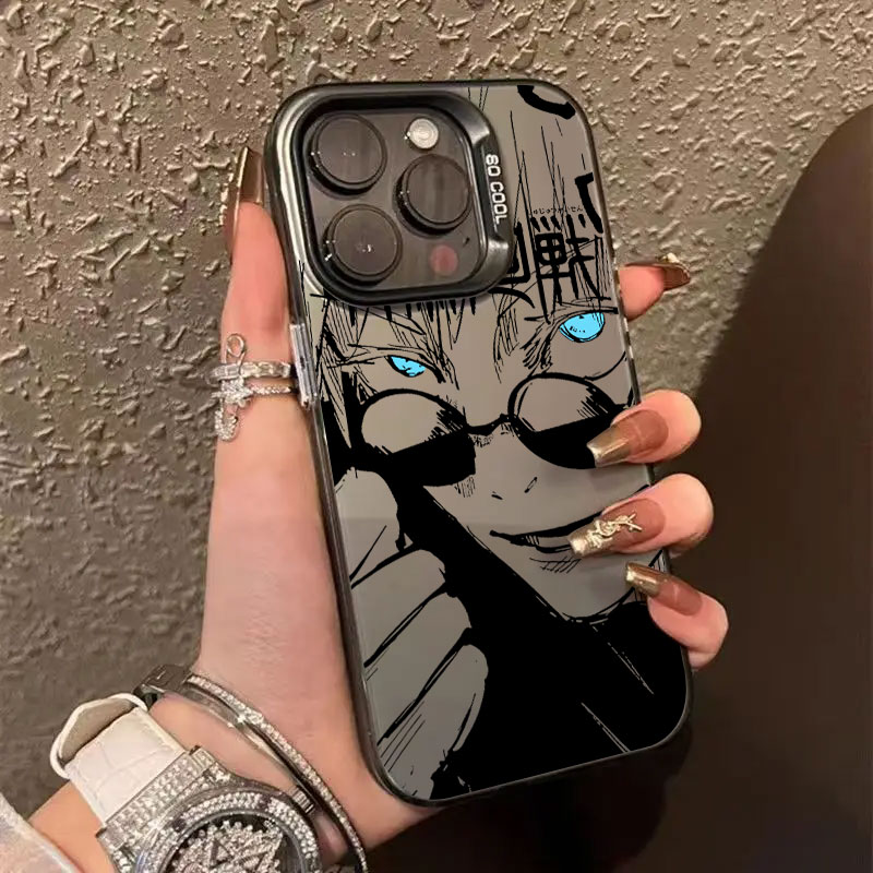 呪術廻戦 九喇嘛神様 五条悟 iPhoneケース iPhon - Phone Cases Jujutsu Kaisen のレビューと価格