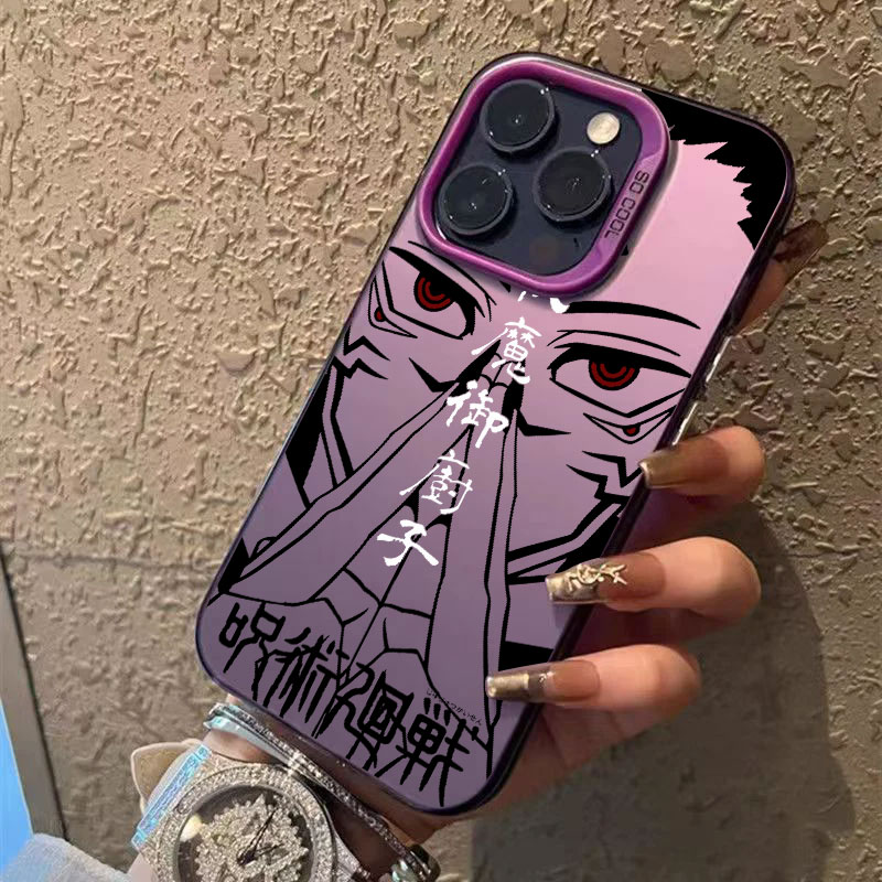 呪術廻戦 九喇嘛神様 五条悟 iPhoneケース iPhon - Phone Cases Jujutsu Kaisen のレビューと価格