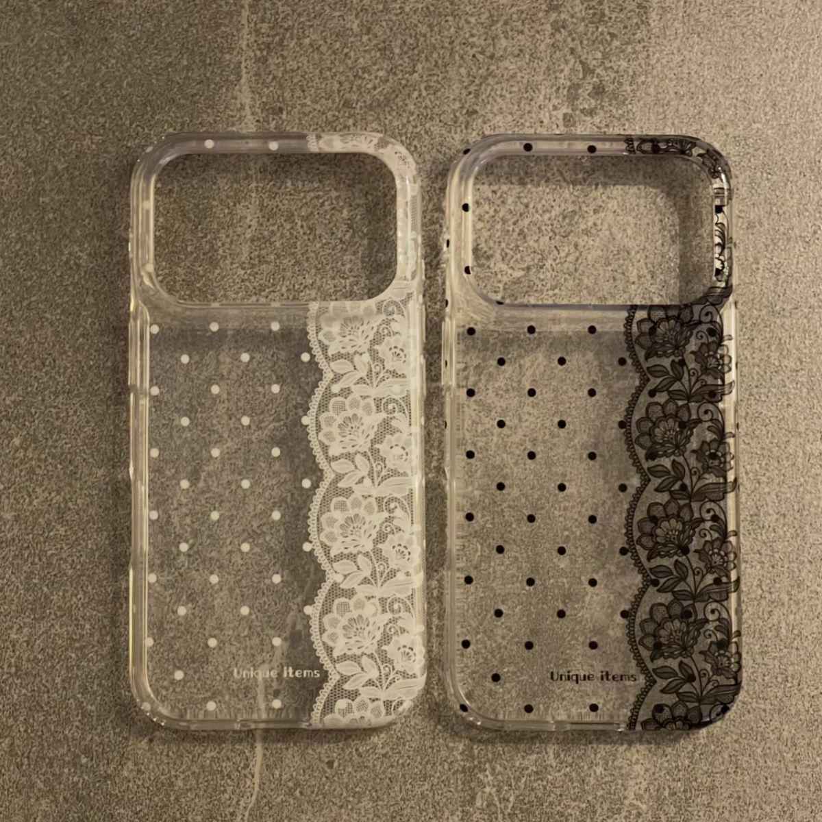 黒白の水玉模様レース柄iPhoneケース iPhone 17 - Phone Cases Xr Iphone のレビューと価格