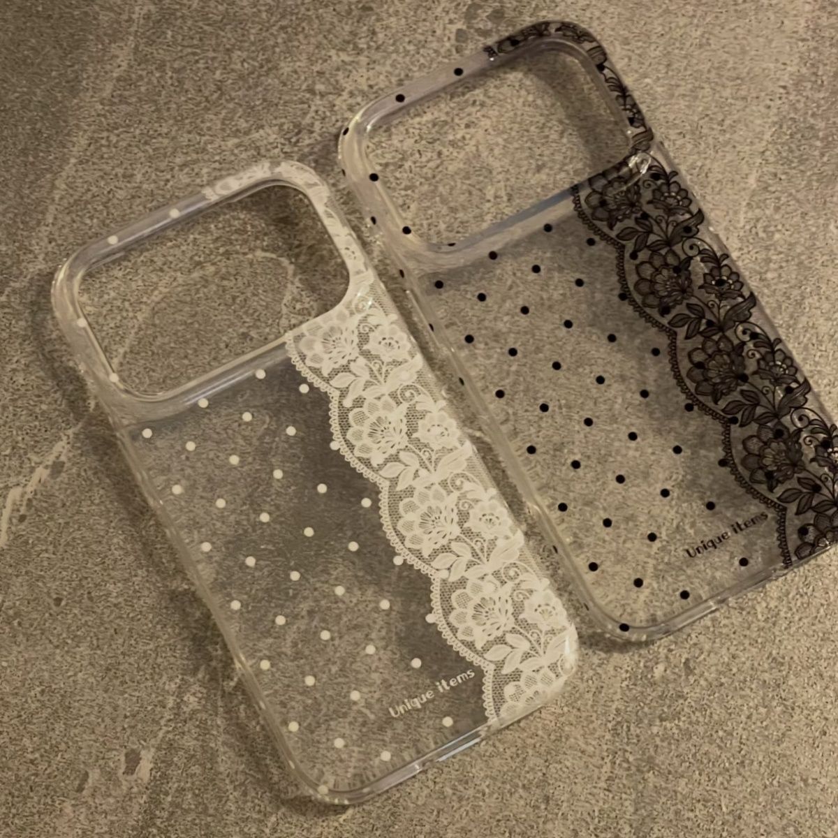 黒白の水玉模様レース柄iPhoneケース iPhone 17 - Phone Cases Xr Iphone のレビューと価格