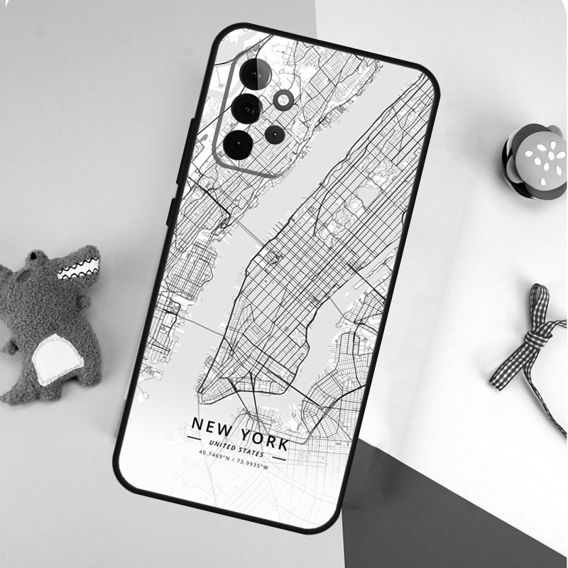 ロンドンカントリースケッチ市内地図三星銀河 A22 A32  - Phone Cases London のレビューと価格