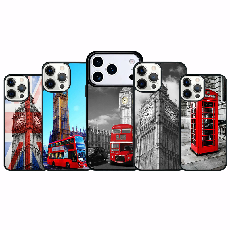 ロンドン・レッドバス、ビッグ・ベンのデザインのiPhone  - Phone Cases London のレビューと価格